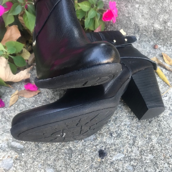 NEW NWT b.o.c Born Concept Leather Ankle Boots. Black. 7M - Picture 7 of 7